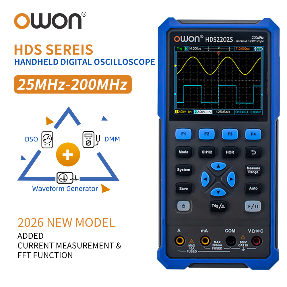 OWON HDS200 Series Handheld Di - Digital Storage Oscilloscope 100Mhz review and price