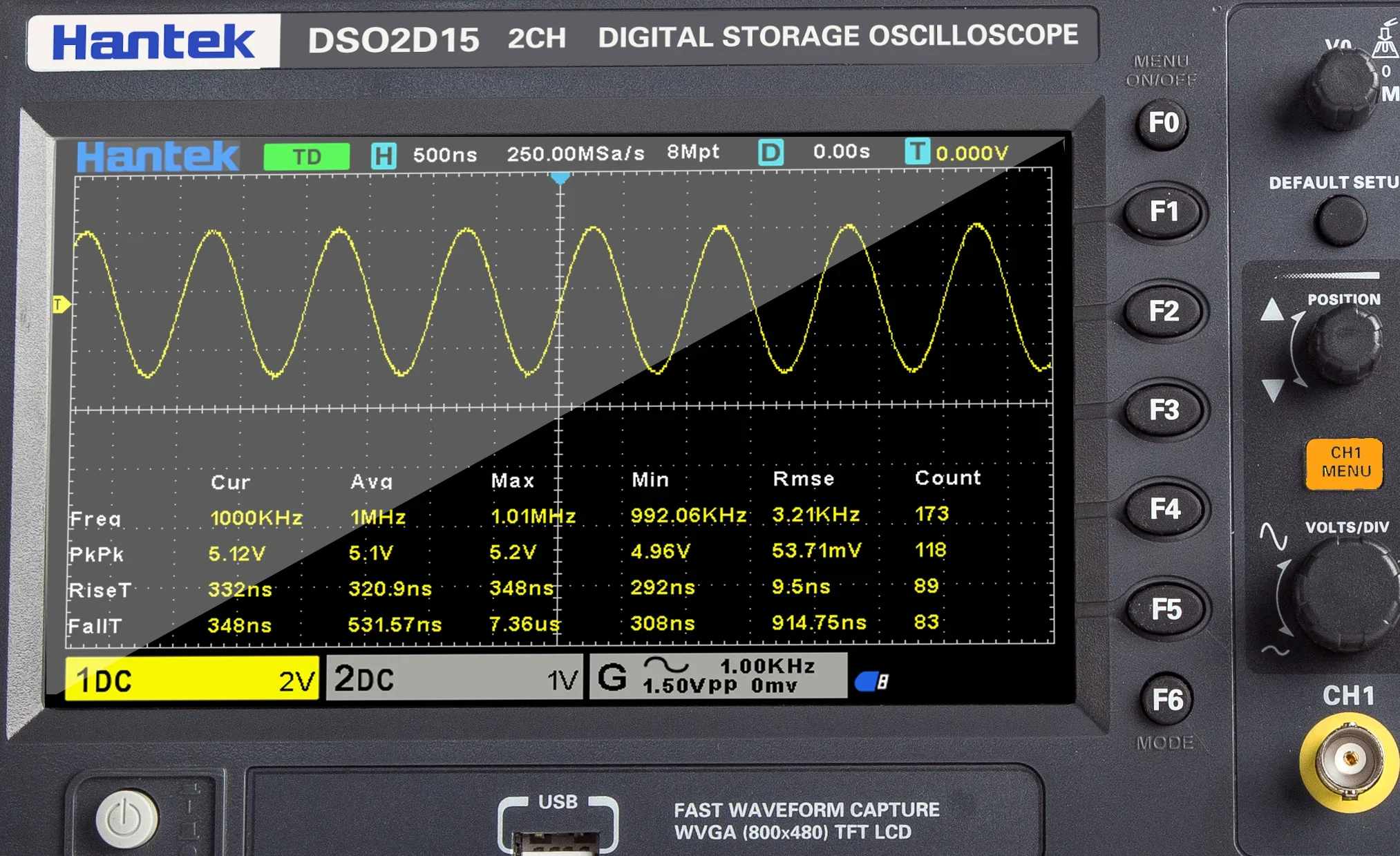 Stable Hantek Signal Generatio - Digital Storage Oscilloscope 100Mhz review and price