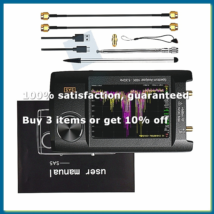 ●Newest 4inch IPS LCD SA5 Spec - Signal Generator Spectrum Analyzer review and price
