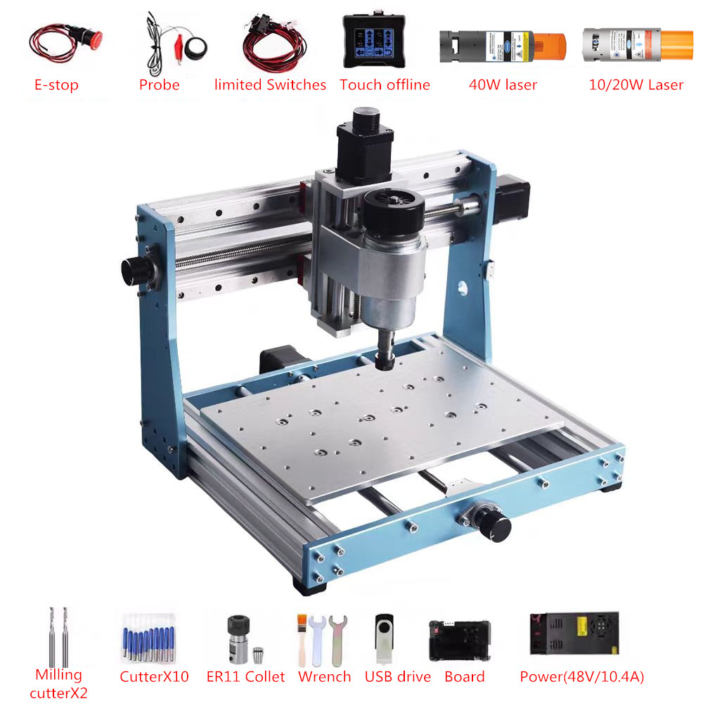 Full Metal Mini CNC Router 302 - Mini Laser Engraver Cnc Router review and price