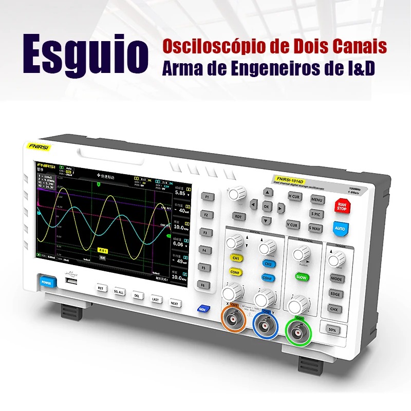FNIRSI 1014D Digital Oscillosc - Digital Storage Oscilloscope 100Mhz review and price