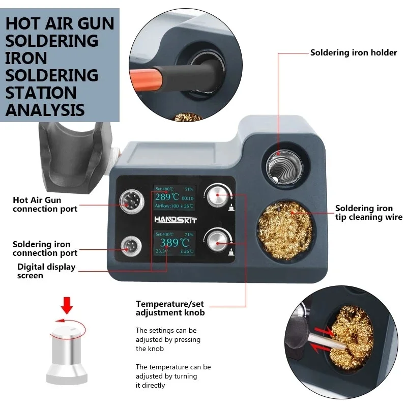 T12 8210 8115 8245 Two in One  - Hot Air Rework Station T12 review and price